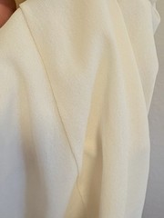 Vtg Nightgown Hollywood Glamour Old Money Lux Cream Color Tricot Long Adj Bust