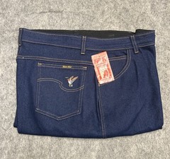 Vintage NWT Taylor Togs Deadstock Misses Denim Blue Jeans 24×32 Made In USA