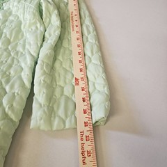 Vintage Sears “At Home Wear” Ladies Quilted Satin Robe – Size 14 1/2 Zip *READ