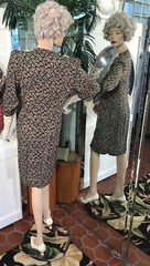 VTG 90s Floral Dress Button down Size 8 Petite Secretary Geek Cottage core