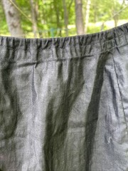 1800’s BLACK SKIRT ROWS BOTTOM HEM New York Skirt Antique VICTORIAN Lace