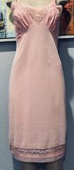 Vtg Luxite Kayser Apricot Orange Dress Nylon Chiffon Slip 34