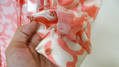 Ceil Chapman Dress Vintage Pink Long Sleeve Maxi V Neck