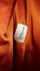 Vintage 60’s Penny Lane Opossum Fur Trim Bettyjean Trench Coat S/M