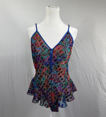 Victoria’s Secret: vintage Gold Label jewel-toned teddy size L