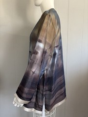 Maggie Shepherd Women’s Size S Iridescent Brown Champagne Vintage Blouse Top