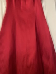 VTG Night Way Nightway Coll. Red Maxi Formal Ball Dress Gown, Sz 14 READ