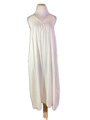 Vintage Antique Edwardian 1910s Nightgown Crochet Yoke *Flawed