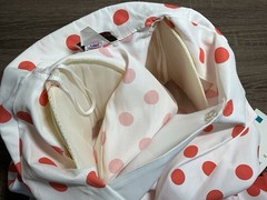 ILGWU Coral Polka Dot Drop Waist JCP Vintage Dress 1980s NOS NWT 9/10