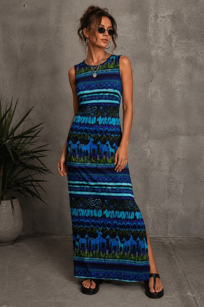 Vintage 90s/Y2k Summer Maxi Dress SIZE Small