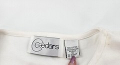 Vintage 90s Embroidered Beaded Candy Sweets Shirt Top sz M Cedars NOS Unique