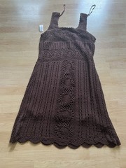 VINTAGE NWT DRESS BARN CROCHET DRESS MIDI XL 18 1X DEADSTOCK