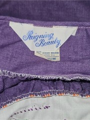 Vintage Halloween Embroidered Reigning Beauty Prairie Maxi Nightgown Folk Art M