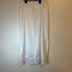 Sears Half Slip Sz Large Vintage Lingerie Antron III Nylon Lace Trim USA Made