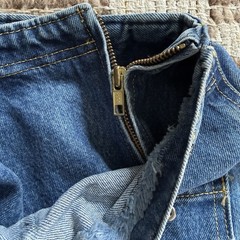 VTG 90s Y2K St. Maarten Dallas Denim Wrap Skort Sz 4/6 Western Cowgirl Rodeo