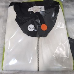 Betsy’s Things Vintage 90s Colorblock Horsebit Zip Front Top Lime Green Black 16