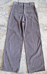 Vintage Cliche Pants 12 26×32 Corduroy Brown Wide Straight Leg High Rise Hippy
