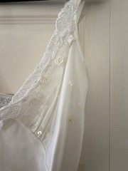 Val Mode White Slip with Lace Trim Vintage Regular Size