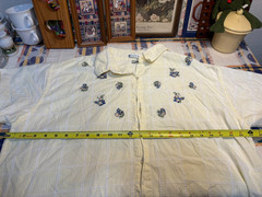 Vintage 90s Maggie & Max Floral Embroidered Button Shirt Women’s 3X Cottagecore