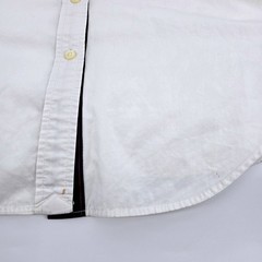 Lauren Ralph Lauren Vtg White Cotton Crest Shirt Size 10 Nautical Anchor EUC
