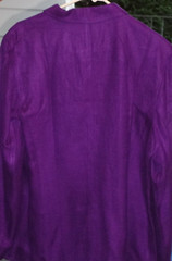 VTG 90’s Nordstrom Essential Elements Women Purple Rayon 3 Button Blazer : XL