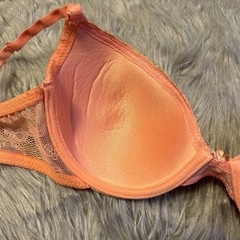 Adrienne Vittadini Lightly Lined Bra Womens Size 34C Floral Lace Underwire