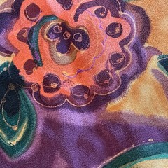 Christie & Jill Vintage Floral 100% Silk Top Small