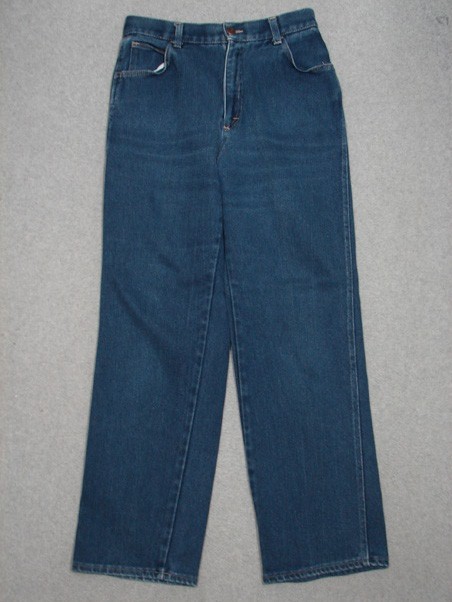 OF03443 VINTAGE 1970s *CARRIAGE COURT* HIGH WAIST GIRLS JEANS sz14 (msr 28×30.5)
