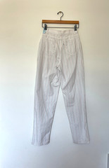 Vintage 1980s Levis Deadstock Juniors Candy Stripe tapered Pants Sz 11, White