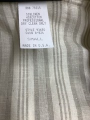 Audacity Blazer Womens Small Khaki Striped Linen Cotton Jacket New MFC230407/BB1
