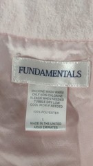 Fundamentals Sears Night Gown Size L Pink Embroidered Long Sleeves NWT