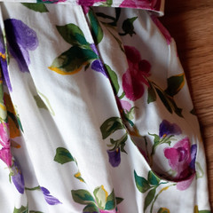 Vtg RJ Stevens Dress Floral Midi 80s Grannycore Cottagecore Garden Party Size 8