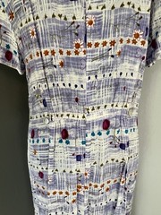 Vtg 90s Carol Anderson California Maxi Dress Rayon Size Large Medium Beach