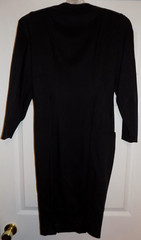 Taurus Nites Petites 8 M 80’s black glass beaded formal evening gown dress