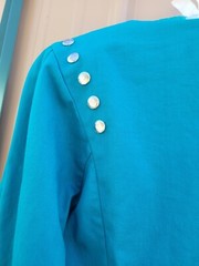 Banjo Ladies Vtg Teal Jacket 17″ Pit To Pit Western Classic Trendy Show Dallas