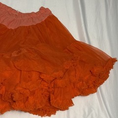 Vtg Great American Square Dancing Co Red/Orange Petticoat Medium Rockabilly