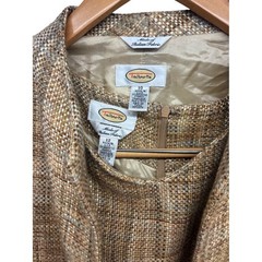 Talbots Womens Tweed Sheath Dress & Suit Jacket Italian Fabric Vintage 10/12