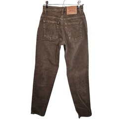 Vtg Levis 550 Relaxed Fit Tapered Leg Brown Jeans Womens 3 Med Made in USA 1996