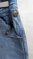 Lauren Jeans Ralph Lauren Vintage 90s Relaxed Fit Buckle Back Jeans size 8 blue