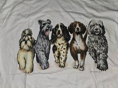 Vtg. T-shirt Loft Dog Crew Beagle Schnauzer Cocker Spaniel Bichon 2 Sided XL