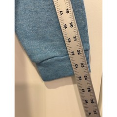Vintage Champion Doran Casual V-Neck Sweater Blue Acrylic Rayon Knit Mens Medium