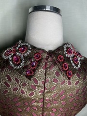 Vintage Metallic Brocade Dress&Coat