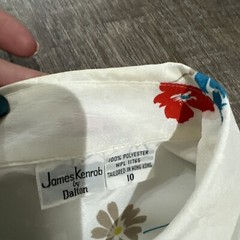 VTG James Kenrob By Dalton Womens sz10 Long Sleeve Button Down 80’s secretary