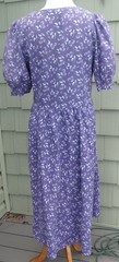 Vintage 80s Laura Ashley Floral Prairie Dress US 14 casual midi unlined, cotton