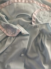 Vintage Gossard Artemis Nightgown/Robe Womens Medium Ice Blue Nylon Button Up
