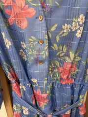 VTG 70’s Size 18.5 Dress Cottagecore Floral Modest, Full Coverage Long Sleeve