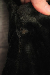 Vtg Women’s Antique Early 1900s To 1920s Black Velvet Coat W/ Brown Fur Trim M/L