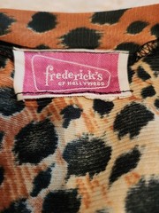 Vintage 1974 FREDERICKS OF HOLLYWOOD Wild Leopard Wrap Dress XS