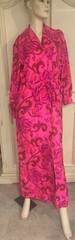 Vintage 1970s Lord & Taylor Teahouse Silk Pink Kaftan Caftan Victorian Dress