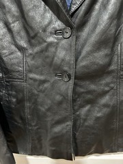 VTG Wilsons Leather Jacket Women’s Sz Large Black Pelle Studio Y2K Softshell